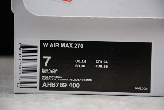 Nike womens AIR MAX 270 "OCEAN BLISS" Ocean Bliss AH6789-400