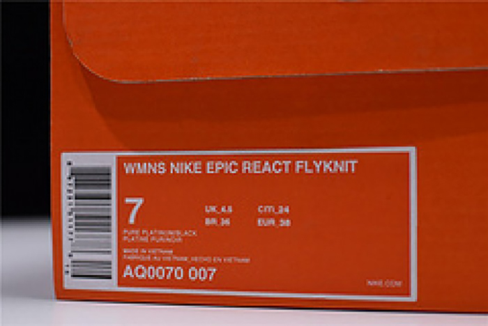 NIKE EPIC REACT FLYKNIT PURE PLATINUM  womens  AQ0067-007