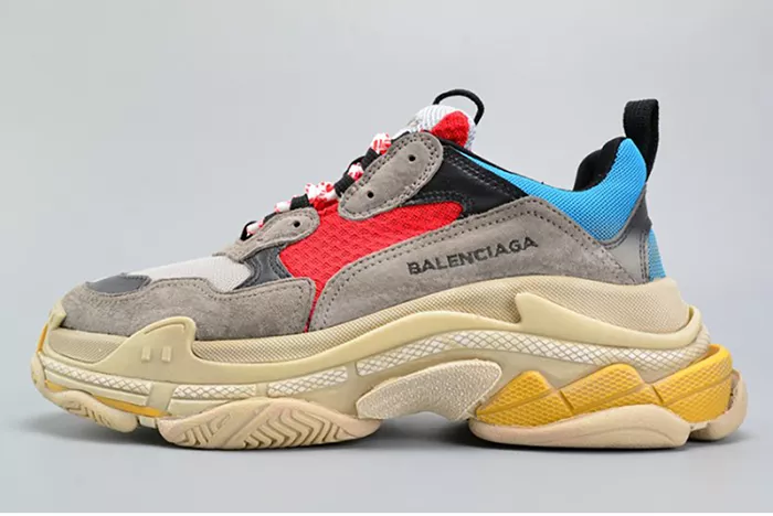 BALENCIAGA TRIPLE S TRAINER RED/ BLUE/ YELLOW 490673-W06E3-4365