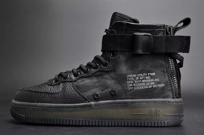 Nike Air Force 1 Mid "Tiger Camo" black mens AA7345-001