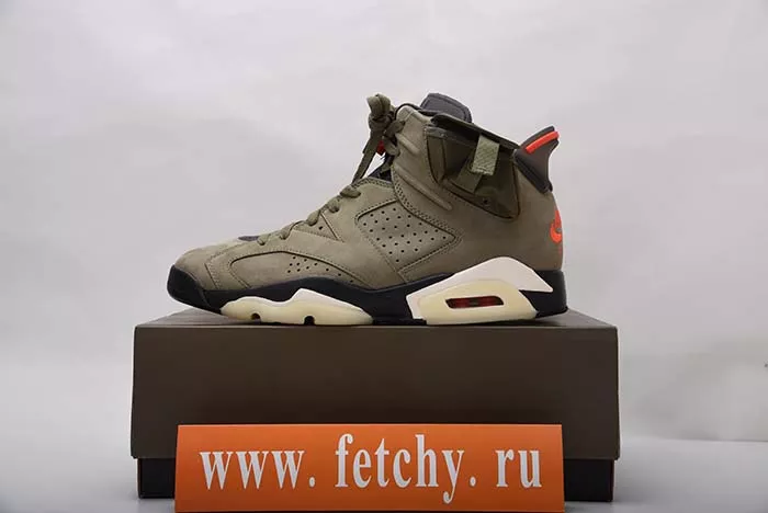 TRAVIS SCOTT AIR JORDAN 6 MEDIUM OLIVE - CN1084-200