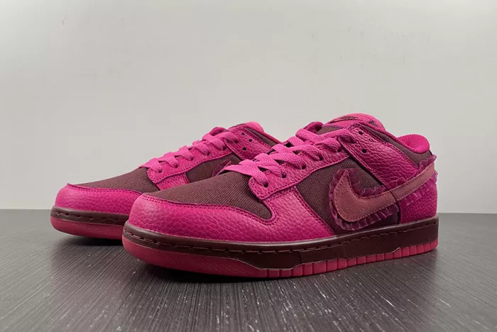 Nike Spruces Up Its Dunk Low Team Red/Pink DQ9324-600